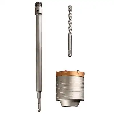 黑人工具混凝土墙壁开孔器空调水管穿墙打孔电f锤冲击钻头空心钻