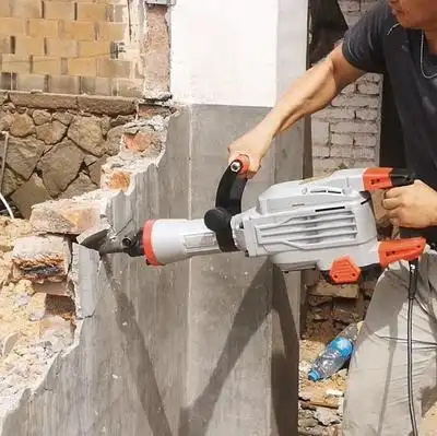 风炮工业破拆开凿地面单用电动拆墙冲击破碎电锤