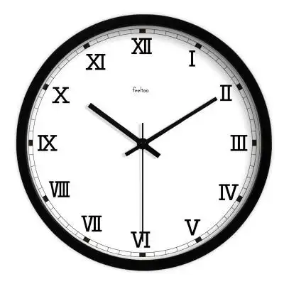 复古简约现代罗马数字挂钟 大尺寸14英寸客厅挂表静音石英钟时钟_7折