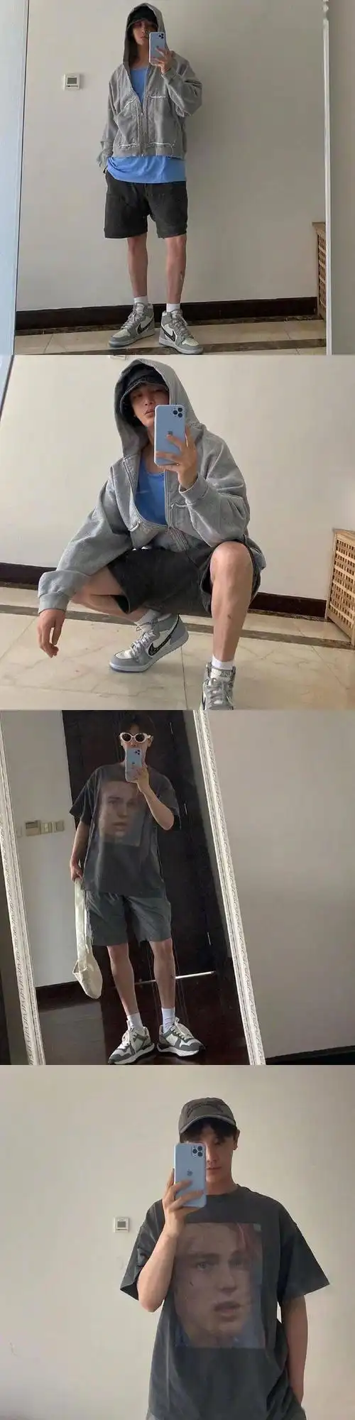 摄影技巧:多图预警 !男生对镜自拍姿势合辑