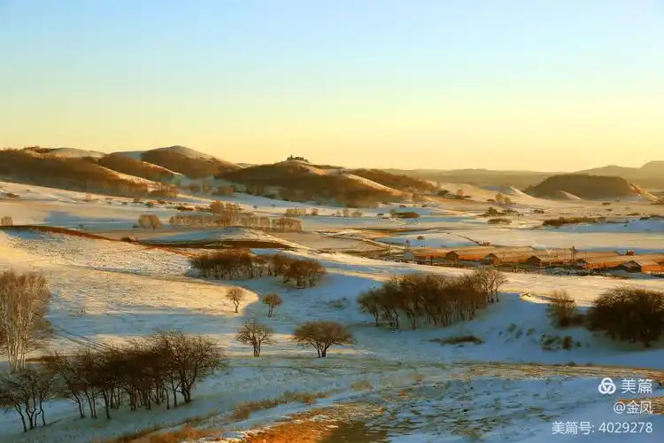 坝上草原雪景游