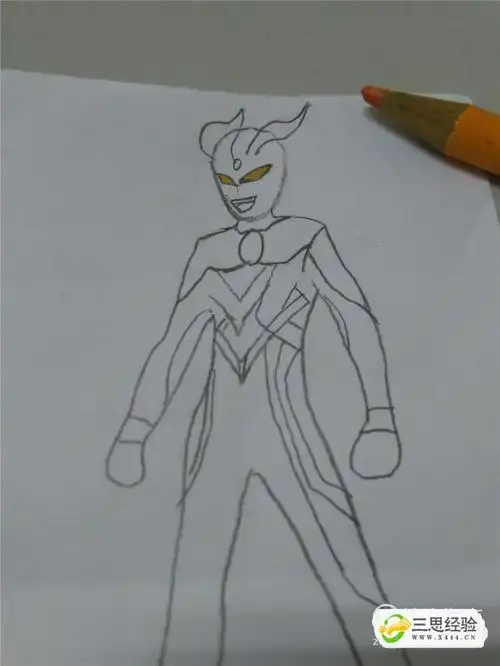 高级赛罗奥特曼怎么画