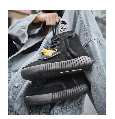 aj椰子鞋男冬季百搭高帮750学生潮流韩版爆米花底运动莆田鞋男 灰色