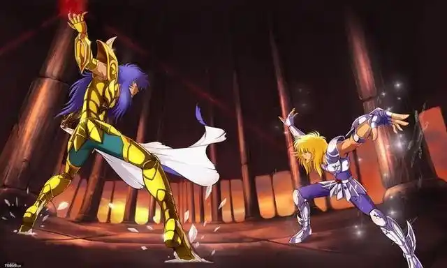 圣斗士里的冰与火,火焰天蝎,热血米罗!_黄金