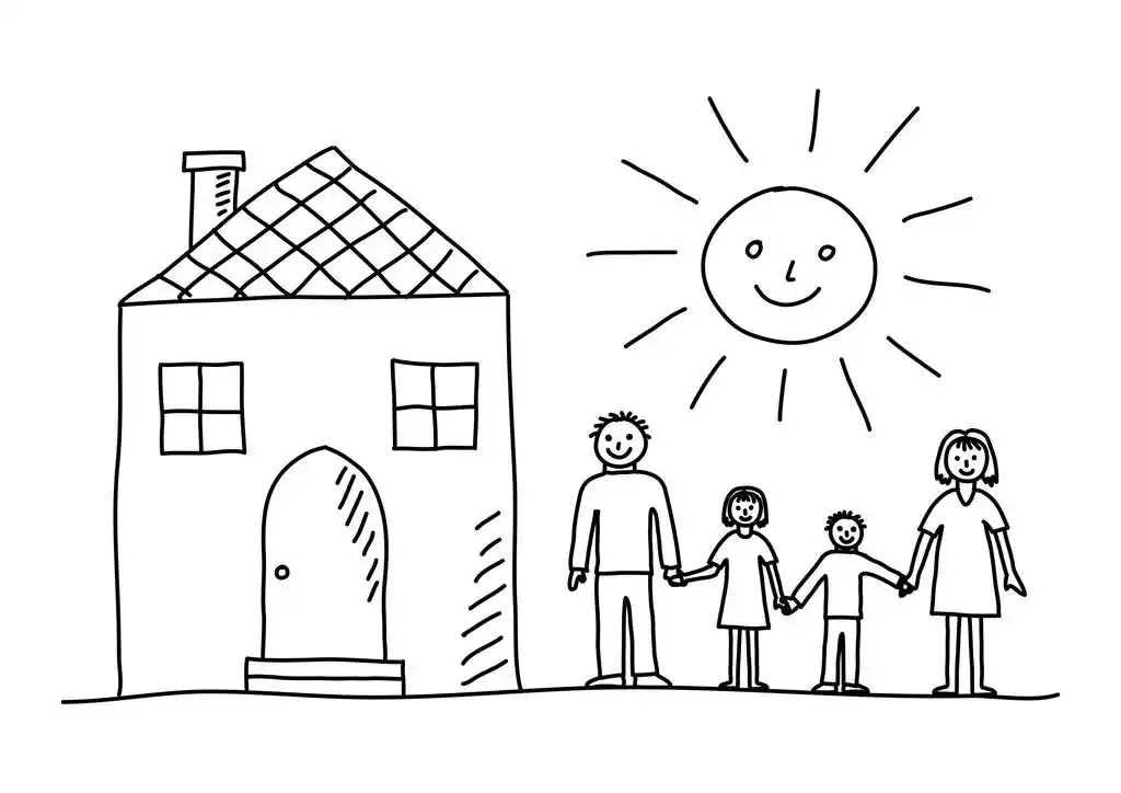 家庭的绘图,家庭的绘图