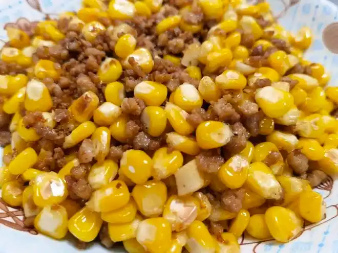 肉末玉米的做法