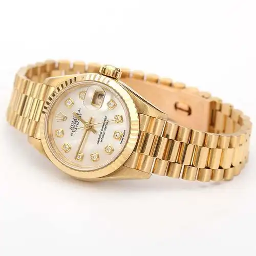 30#【8.0新】18k金劳力士自动女表蚝式恒动系列 华夏典当行