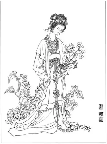 []0021_工笔画人物仕女白描线稿素材高清图11(2)_0x0px_jpg_600dpi_3