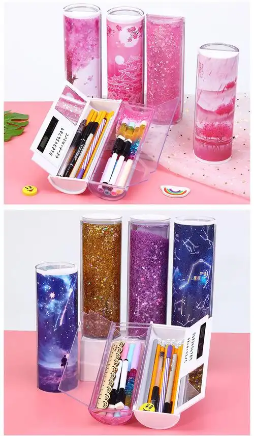 斗罗大陆网红流沙男女孩文具盒大容量笔筒小学男女生多功能铅笔盒斗罗