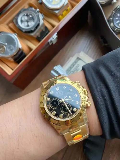 n厂劳力士超级4130迪通拿全金钻面1比1精仿手表m1165080008腕表