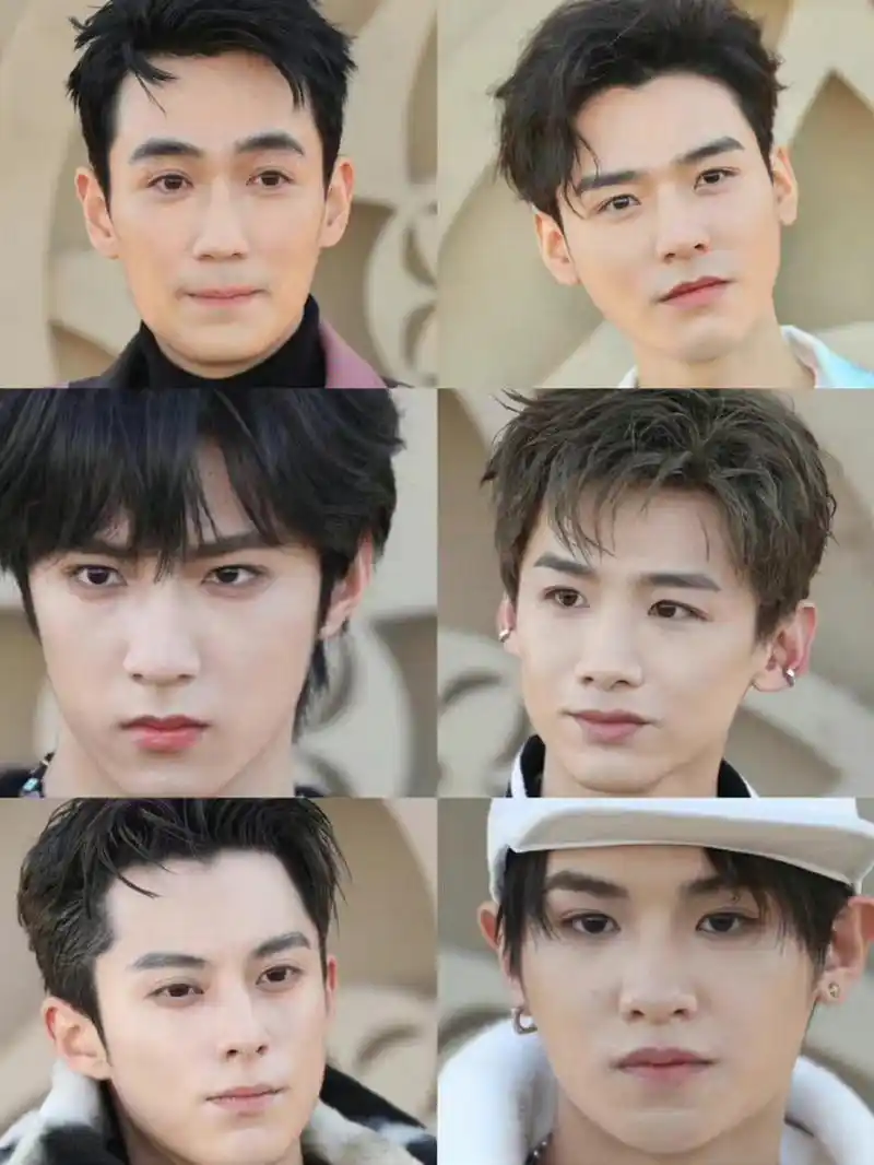 王鹤棣,刘耀文,justin黄明昊,白敬亭,王安宇,朱一龙恁脸生图来了,哪有