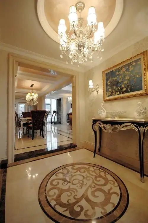 奢华精美欧式风格大厅吊顶效果图设计