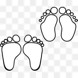 脚印简笔画动物脚印简笔画
