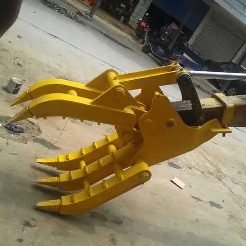 抓木器夹木机挖掘机前端属具抓挖机机械式抓铁器抓木机抓钢器