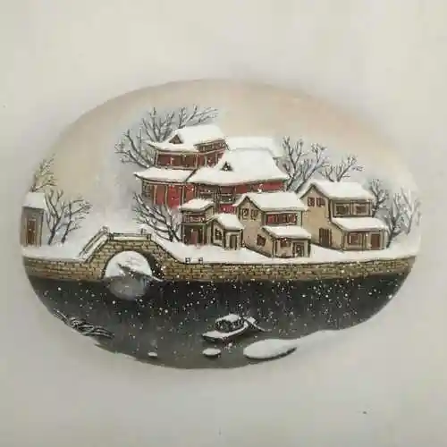 18年创作的石头画汇总