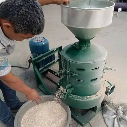 稻谷脱皮水稻脱壳机视频水稻辊式碾米机高粱谷子去皮鲜米机图片