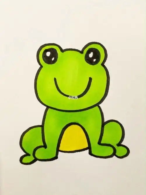 和我一起学画小青蛙吧