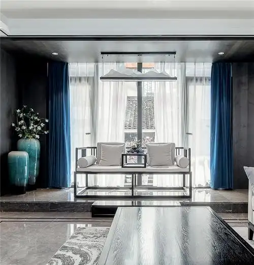 新中式风格别墅地台装修效果图