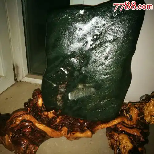 和田玉青海料山流水青玉奇石