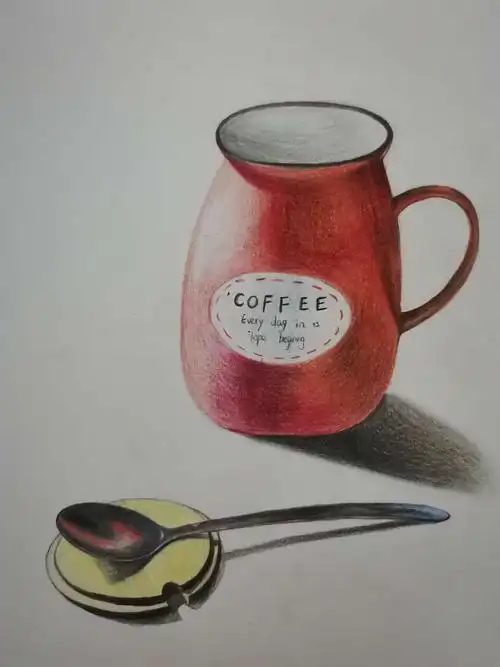 彩铅系列课程基础篇 静物-咖啡壶