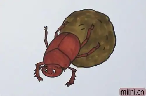 屎壳郎简笔画