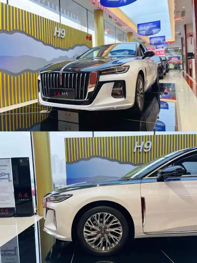 每日推荐丨全新红旗h5黑白双拼 今天推荐国潮车型全新红旗h5 全新红旗