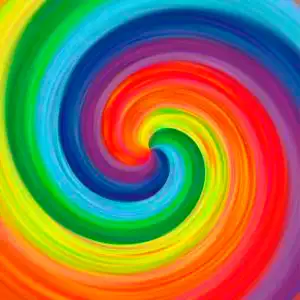 彩虹旋流抽象艺术旋流彩虹多彩绘制背景照片