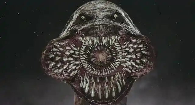 黑衣人2-巨型大虫化身恐怖食人花,二话不说就吃人,j不幸被叼去