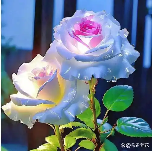 今日份的浪漫,来自这束渐变的玫瑰花.