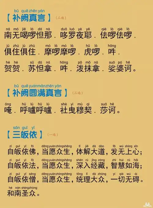 简体注音大悲咒修持仪轨84句