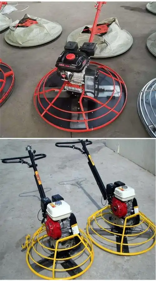 手扶式水泥路面抹光机汽油混凝土磨光机双盘抹光机