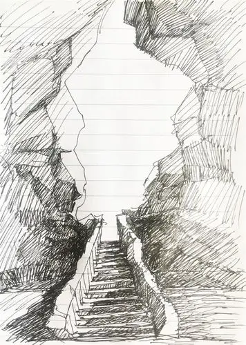 一线天概念草图  都市实践