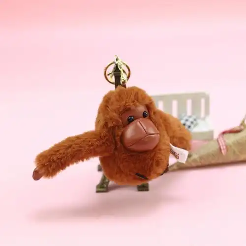 创意长臂猴 猴子猩猩挂件时尚男女 包包毛绒挂饰汽车钥匙扣圈吊饰