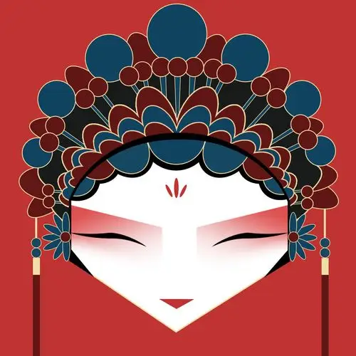 京剧脸谱|插画|绘本|爱花的猫 - 原创作品 - 站酷 (zcool)