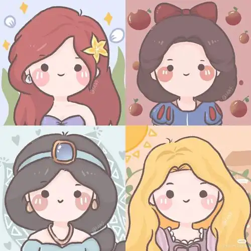 迪士尼公主头像