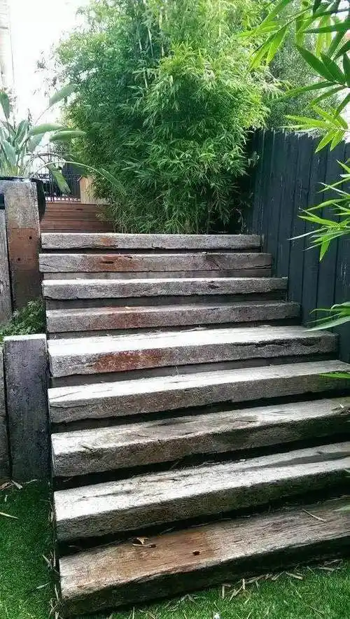 吊车垫木旧枕木实木防腐泵车用硬杂木设备景观绿化园林补运费差价