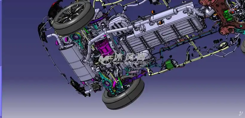 混动电动车电器底盘数模