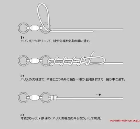 简单实用的几种鱼钩绑法二