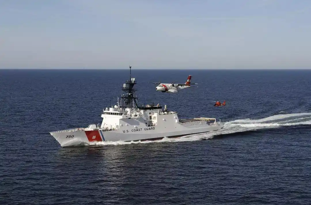 在这次行动中,"沃尔纳特"号远洋救生补给船和"哨兵"级快速反应巡逻舰"