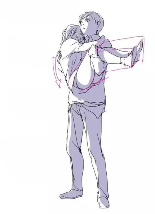 教你各种角度的公主抱画法!