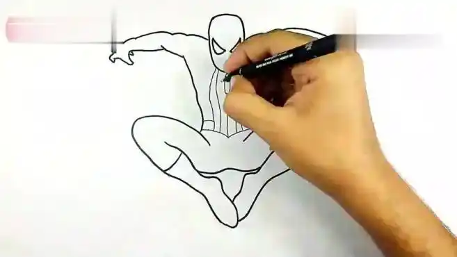 蜘蛛人怎么画
