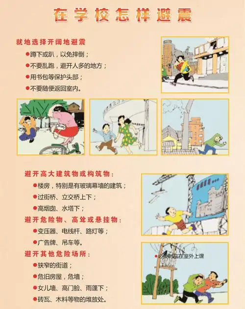 后小 学校防震减灾安全常识