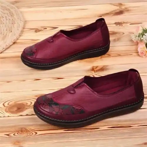 老北京布鞋女软底妈妈鞋防水面老太太鞋70-80岁一脚蹬大码奶奶鞋2894