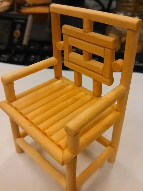 diy手工制作—用方便筷子—mini椅子