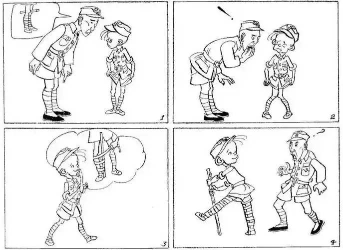 与三毛之父相遇,找寻记忆中的小男孩_漫画_从军记_创作