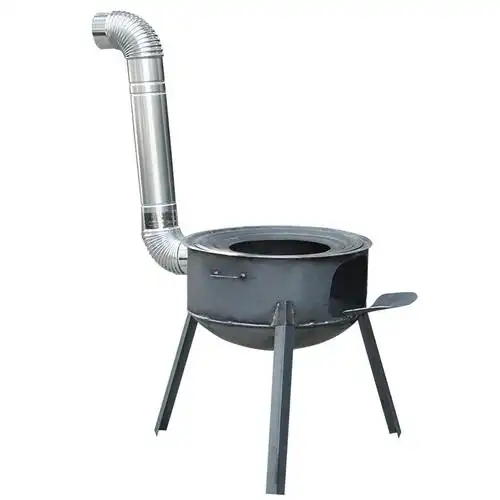 木柴炉子煤气罐改装便携柴火火炉铸铁锅灶农村野餐炉具