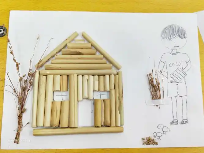 五年一班秸秆工艺品