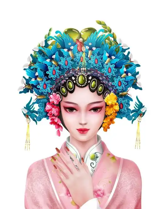 京剧系列——小绿豆|插画|商业插画|硬撑菇凉 - 原创作品 - 站酷