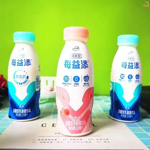 伊利每益酸奶330ml11瓶脂肪白桃原味活性乳酸菌酸奶