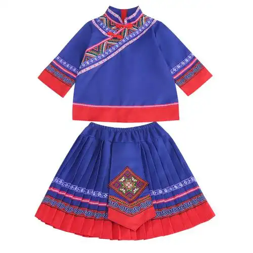 民族服装儿童台湾阿里山高山族演出演出服服饰男女女童儿童演出服